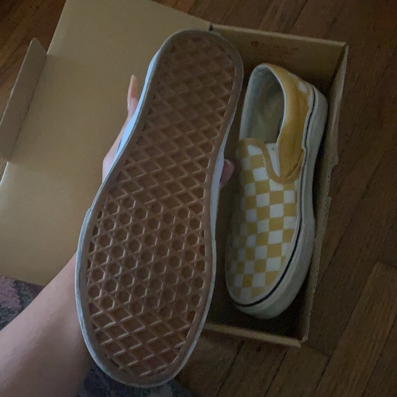 Vans (checkerboard) ochre/true , yellow and white - Picture 3 of 6